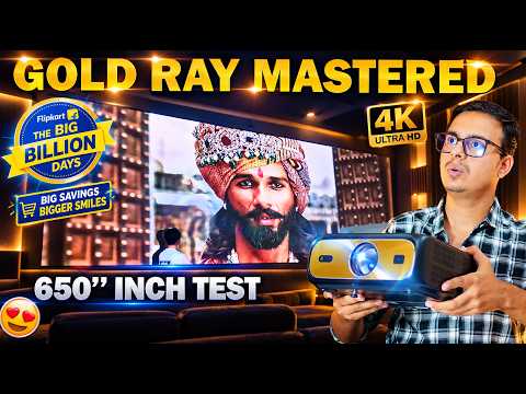 Finally! I Made a 650-Inch Projector Screen at Home  | PIXPAQ Gold Ray Mastered 4K HDR Test