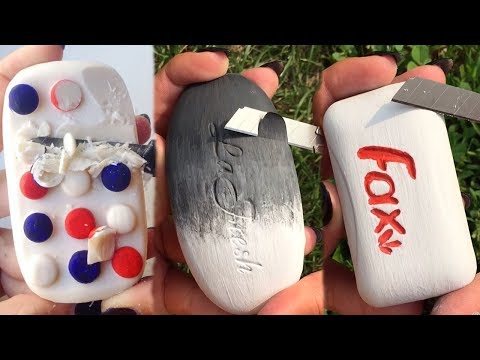 Soap Carving ASMR ! Relaxing Sounds ! ( no talking ) Satisfying ASMR Video Compilation ! P29