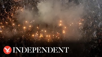 Live: Thousands of Israeli protesters call for Netanyahu to resign