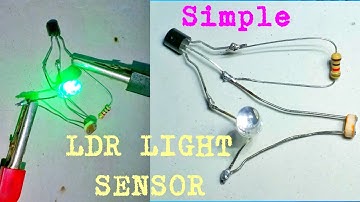 How to make a light sensor. Easy LDR & bc547 simple project.Tech Home Project