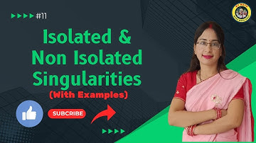 Singularity || Isolated singularity||Non-Isolated Singularity||#IsolatedsingularitycomplexAnalysis