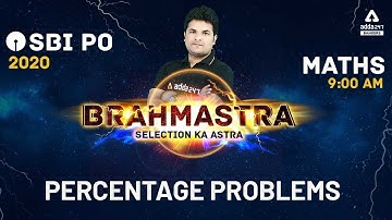 Percentage Problems Tricks and Shortcuts | Maths | SBI PO 2020