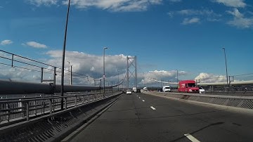 Spring Drive Forth Road Bridge Scotland