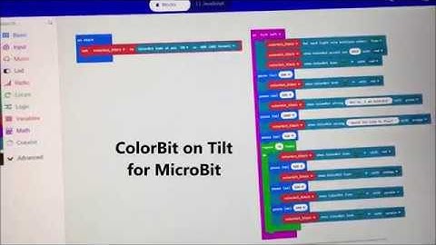 ColorBit for Micro:Bit and MakeCode, number scroll and words