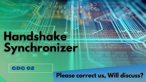 Handshake Synchronizer|CDC|Fast to Slow fix|Tremendous Senthur|Verilog