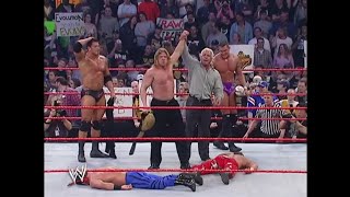 Evolution Destroys Shawn Michaels & Benoit - Raw 01 March 2004