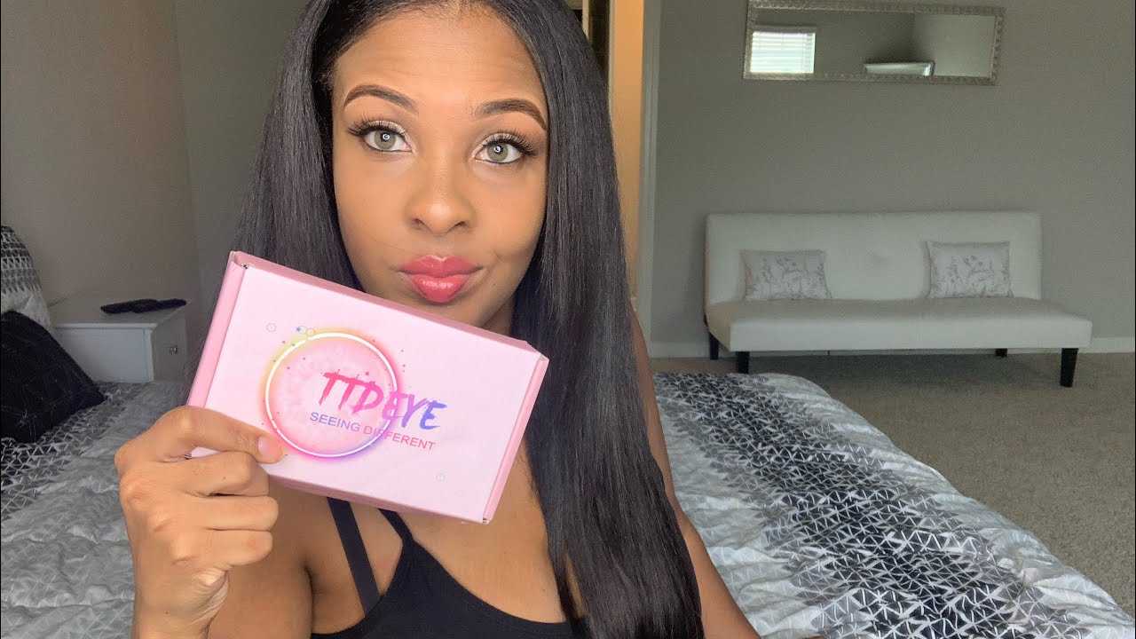 Colored contacts on dark eyes |TTDEYE contact review | Queen Brown