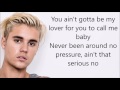 Justin Bieber - Company (Lyrics)