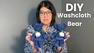 How to Make a Washcloth Bear | Easy Baby Shower Favor Tutorial (No‑Sew!)