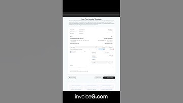 Law Firm Invoice Template #invoicegenerator #invoicetemplate