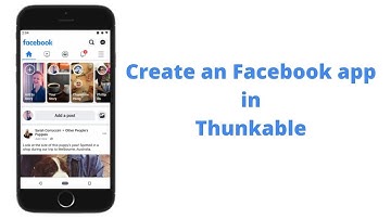 Create an Facebook app in thunkable | Just in 30 minutes | In Blocks