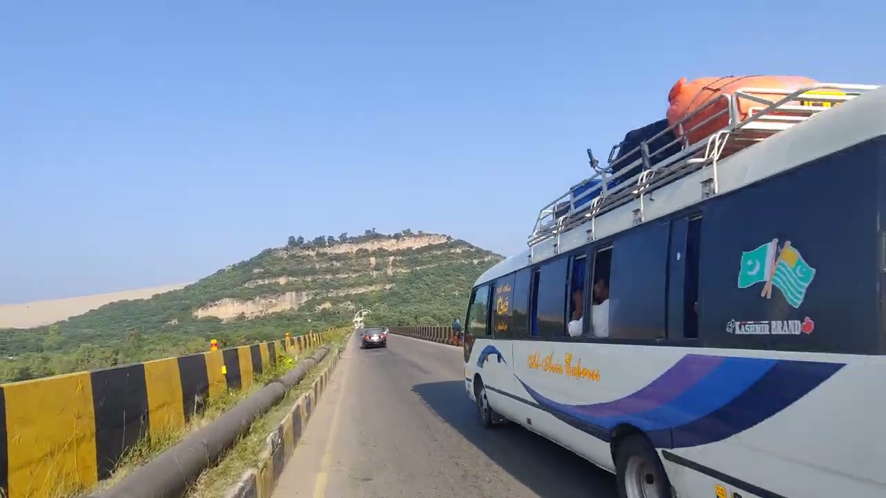 Pakistan Mangla Dum view amazing 🤩 looking highway 🛣️ road 