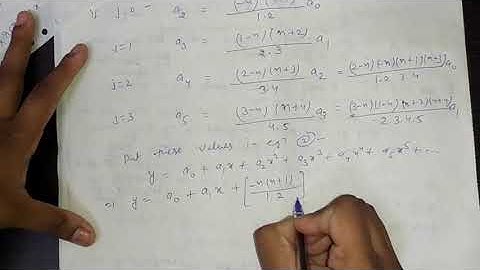 Legendre Differential Equation Part-4 for B.sc 2nd year by Sapna Agarwal