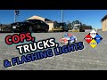 A day in the life of a heavy haul truck driver | COPS, TRUCKS, &amp; FLASHING LIGHTS