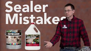 Worst Sealer Mistakes And How To Avoid Them | Hardscape Training | Alliance Gator Education