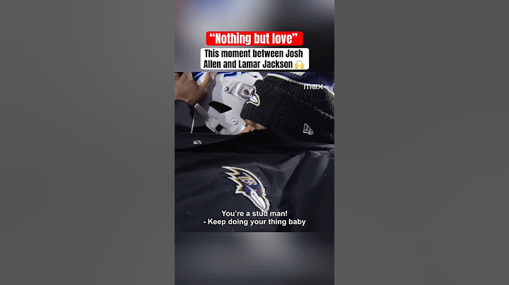Lamar Jackson mic'd up with Josh Allen after Ravens-Bills Divisional game 🤝