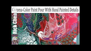 Famous Project Using Chroma Color Paints and Embellished With Paint Markers flow art Wealth