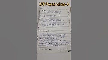 ICT Practical no 4 | 1st year diploma (msbte k scheme) #short