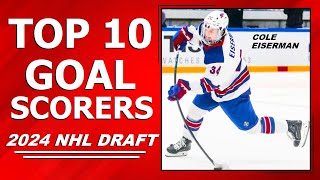 TOP 10 GOAL SCORERS from the 2024 NHL Draft Class