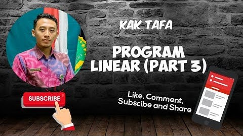 PROGRAM LINEAR (Part 3)