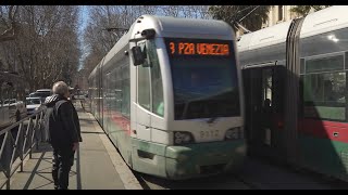 Italy, Rome, tram 8 ride from Trastevere to P.za Venezia