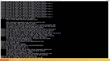 How to setup a Netapp SAN (Part 6 Setting up Managment interface)