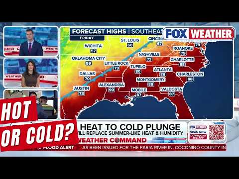 Unseasonably High Fall Temperatures Early This Week Before A Cold Plunge