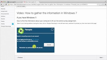 Logging into Panopto with Canvas