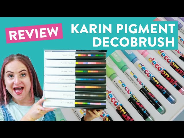 Are Karin Decobrush Markers Worth it? Swatches, Lettering