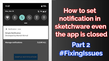 App Closed Notification Sketchware || Realtime Notifications Background Service Part 2 #FIXINGISSUES