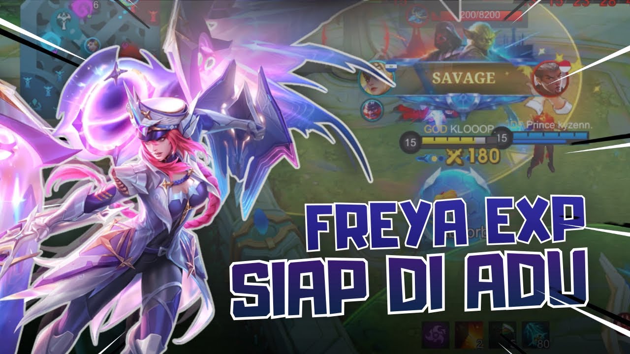 MANIAC & SAVAGE!! FREYA EXP TERLALU GILA! BUILD FREYA TOP 1 GLOBAL 