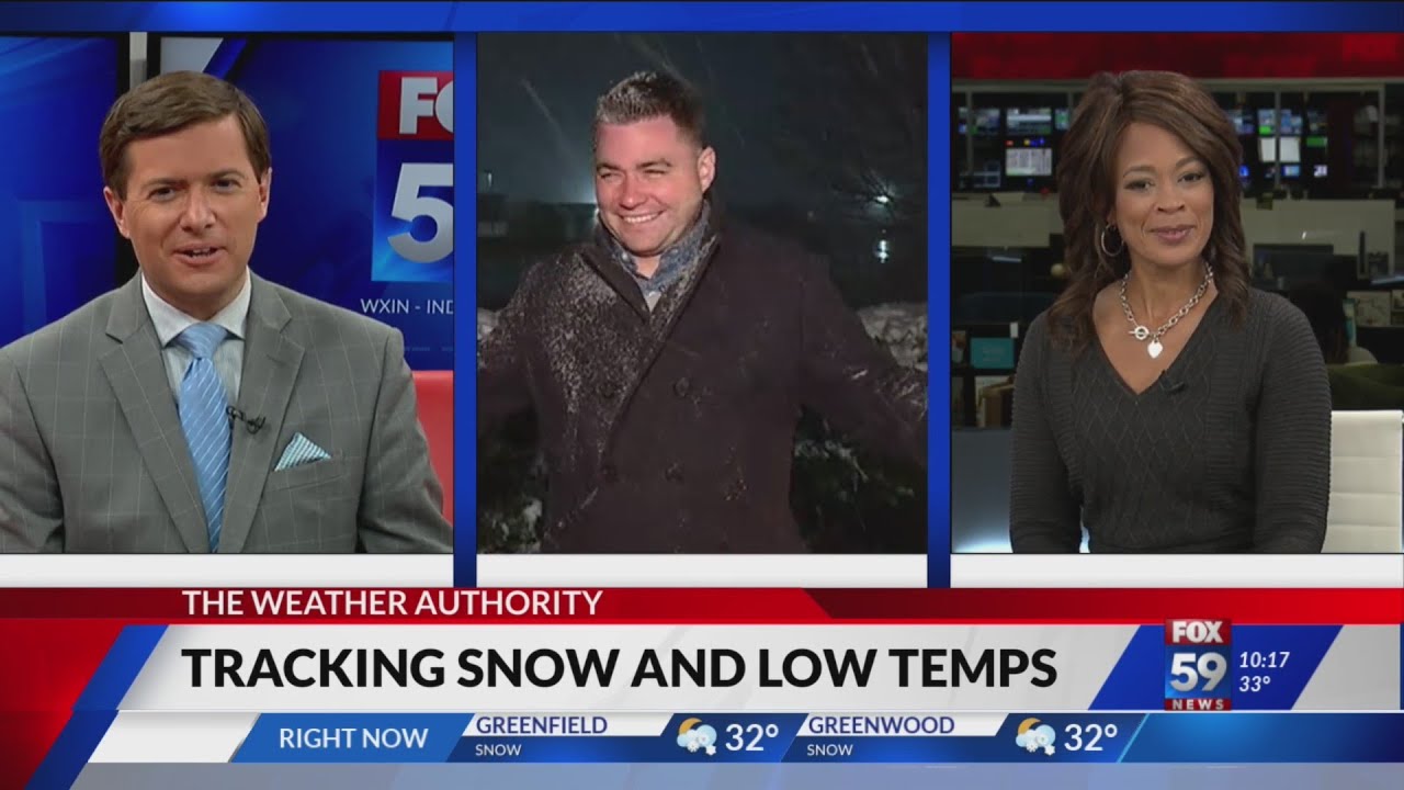 Central Indiana gets mid-April snow