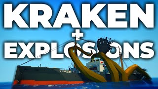 KRAKEN + EXPLOSIONS = CHAOS! | Stormworks: Build and Rescue | Multiplayer