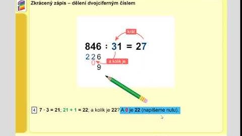 Dělení dvojciferným číslem (zkrácený zápis), MM 5.roč., 1.díl, strana 47, cv. 1 úvod