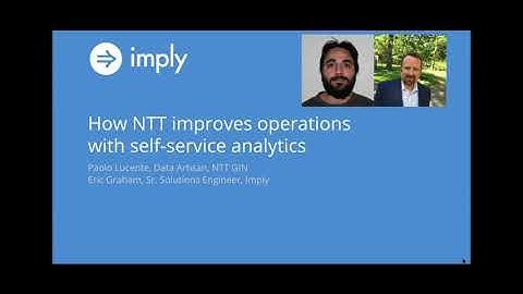 Why Imply instead of open-source Apache Druid | NTT