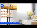 Yaheetech adjustable mobile tv stand mobiletvstand