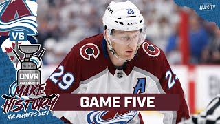 Nathan MacKinnon and The Colorado Avalanche look to eliminate the Winnipeg Jets in Game 5