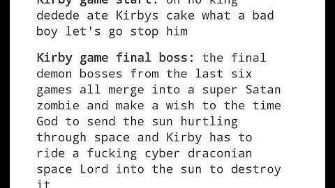 Kirby How It Started vs How It
