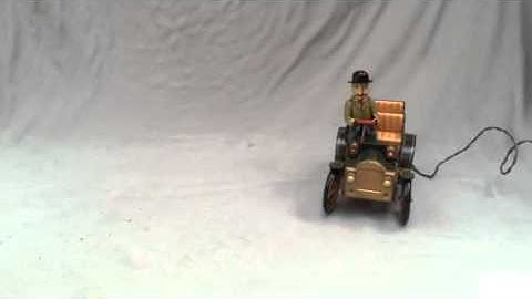 Vintage 10 battery operated remote control old-time car