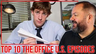 Top 10 US Office Episodes REACTION | OFFICE BLOKES REACT!!