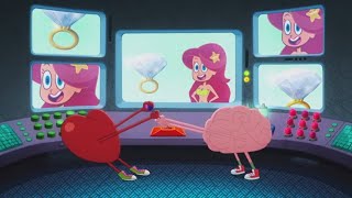 ZIG e SHARKO 🧠❤️ Coração VS cérebro ❤️🧠 Português Brasil |  Cartoon for Kids