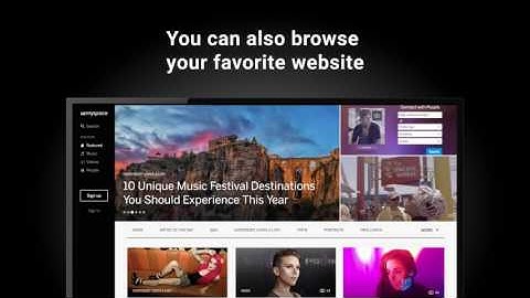 Puffin TV - best web video watching app optimized for Android TV users.