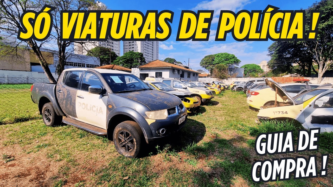 LEILÃO POLÍCIA MILITAR DO ESTADO DO PARANÁ - VIATURAS - L200, OROCH, PALIO, AMAROK, TENERE, GOL!