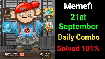 21 September Memefi Combo Today | 21 September Memefi Daily Combo | Memefi Combo Today 21 September
