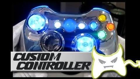 Custom Xbox 360 controller - Chrome with LED mods