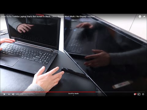 How To Fix Toshiba Laptop Starts But Screen is Black / Dim / Screen Wont Work / No Display / Picture