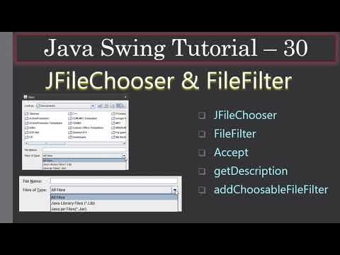 JFileChooser with File Filters | Part 2: About the Example | Java Swing ...