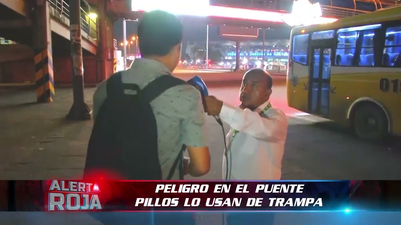 El puente de los pillos cerca del Terminal Terrestre de Guayaquil