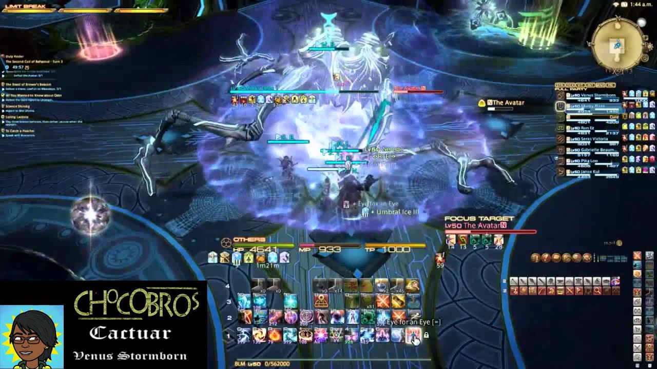 FFXIV ARR Binding Coil of Bahamut Turn 8 BLM POV Single Tank