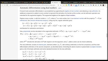 Introduction to Julia: Automatic differentiation with dual numbers